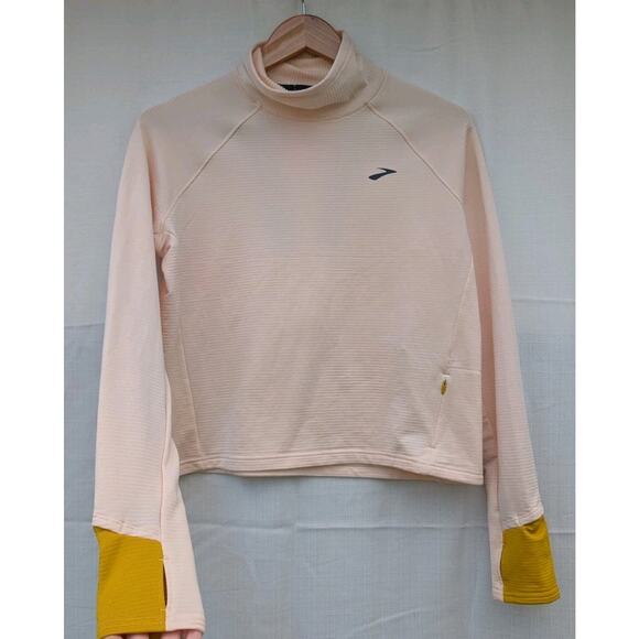 Brooks Women's Notch Thermal Long Sleeve 2.0 Shirt Sz M Running Athlete Pocket - Picture 1 of 6